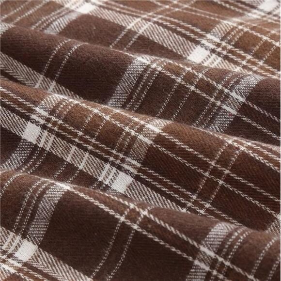 Plaid Skirt for Womens High Waist Aline Pleated Midi Skirts - Picture 6 of 6